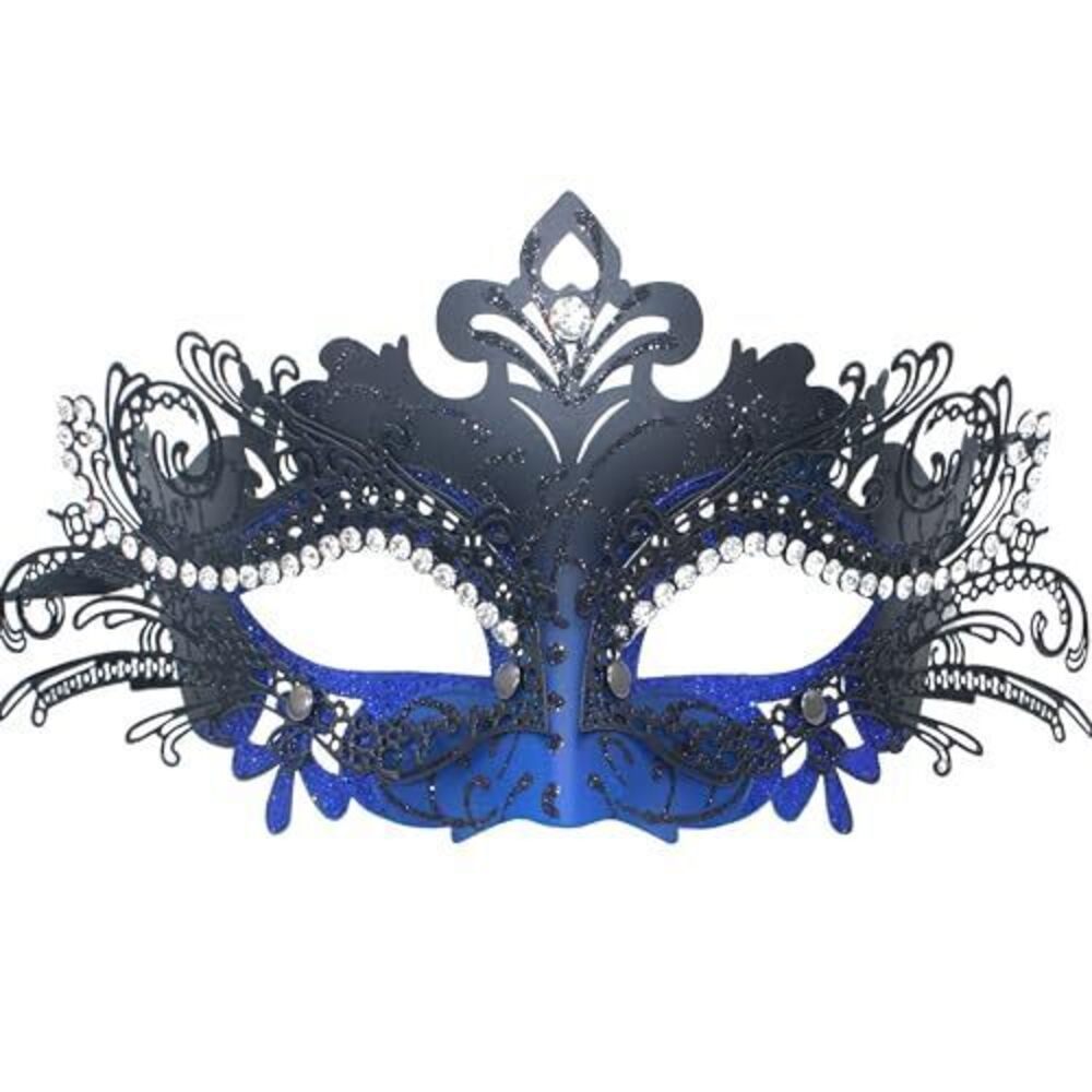 5104 / Masquerade Metal Masks Venetian Halloween Costume Mask Mardi Gras